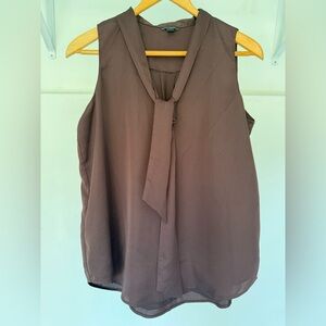 Ann Taylor Sleeveless Brown Blouse